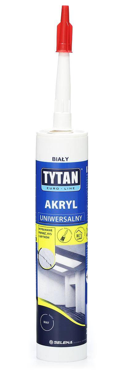 Akryl uniwersalny EURO-LINE 280 ml biały TYTAN