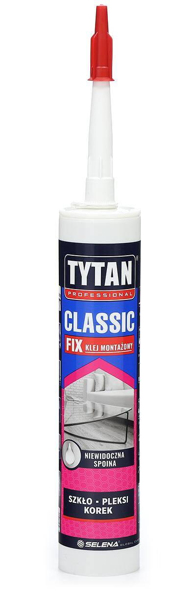 Klej montażowy CLASSIC FIX 290 ml bezbarwny TYTAN Professional