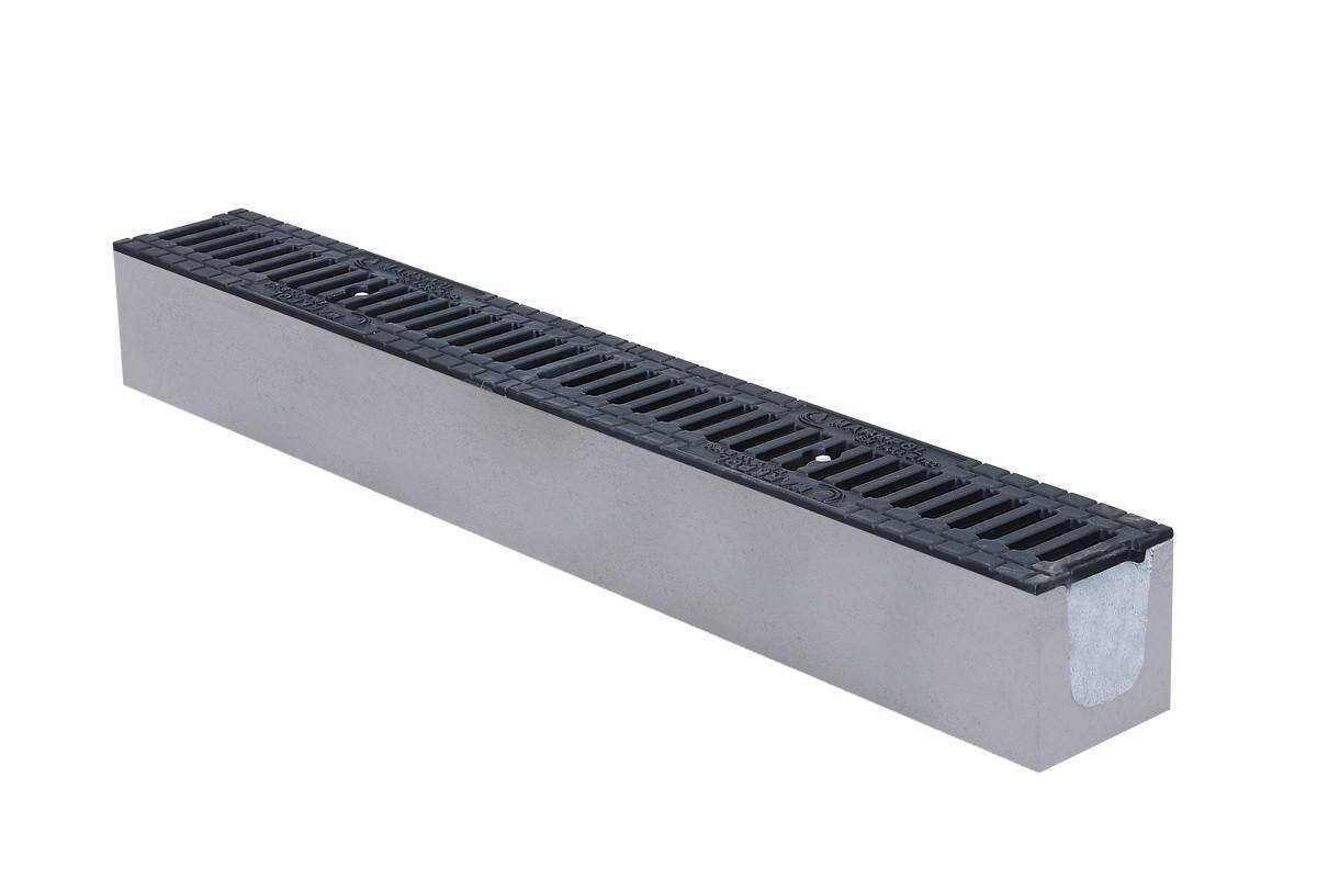 Odwodnienie liniowe betonowe ruszt żeliwo kl. B125 (130x120x1000 mm) Markpol