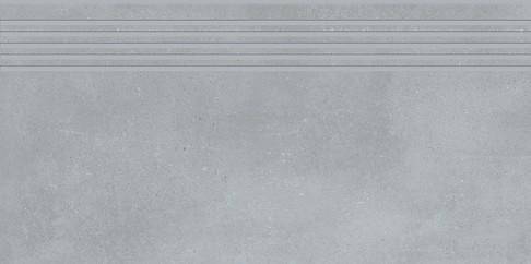 Stopnica gresowa VELVET Concrete Light Grey Steptread Matt Rect 29,8X59,8 