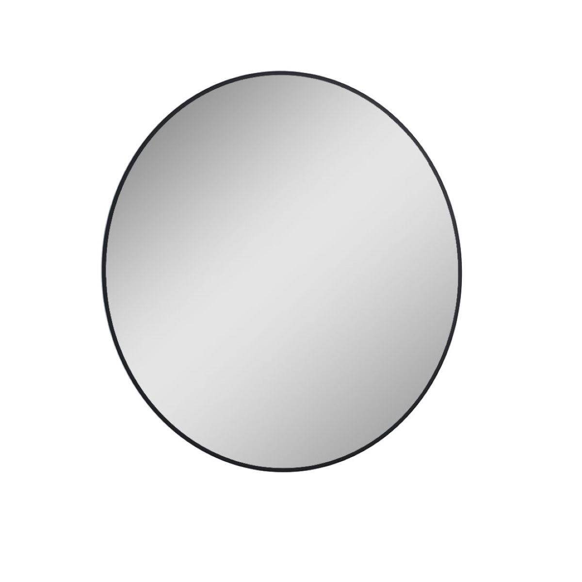Lustro LED łazienkowe okrągłe 80 cm Sharon Round black matt Elita