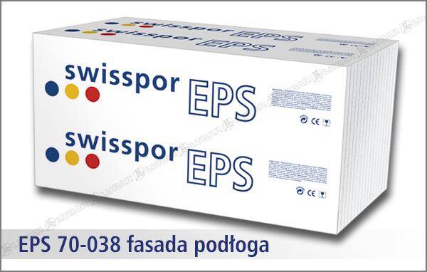 Styropian SWISSPOR FASADA PODŁOGA EPS 70 038 9 cm