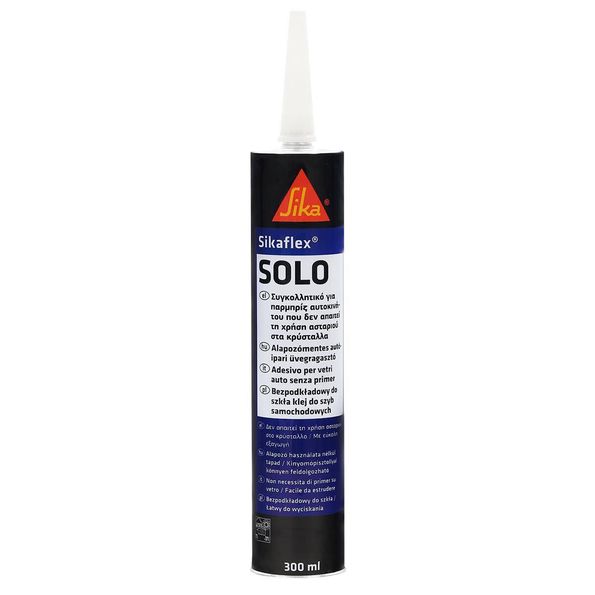 Klej do szyb samochodowych bezpodkładowy Sikaflex SOLO 300 ml czarny