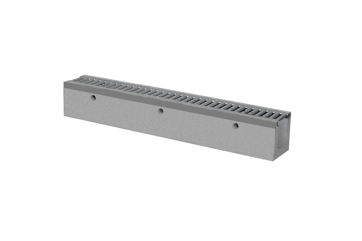 Odwodnienie liniowe betonowe ruszt ocynk wzmocnione kl. A15 (150x160x1000 mm) Markpol