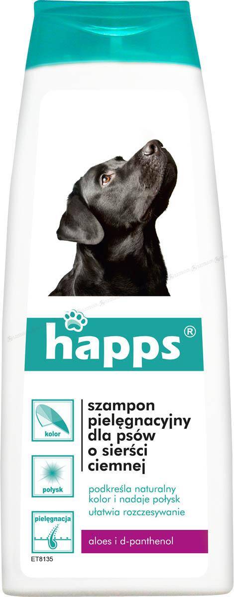 Szampon do pielęgnacji psów o ciemnej sierści 200 ml Happs