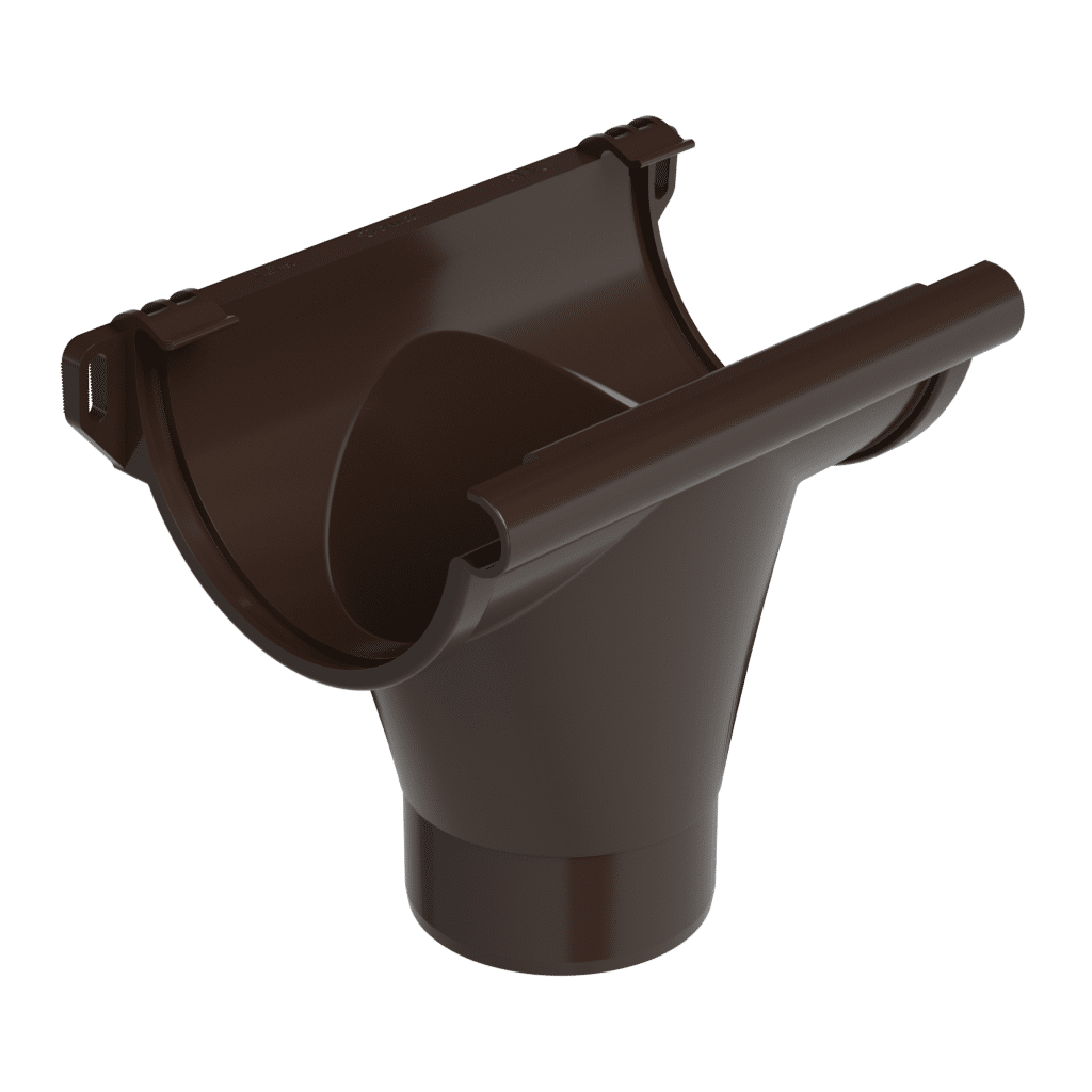GALECO Odpływ PVC 130 130/100 mm czekoladowy brąz