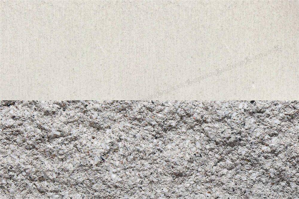 Ogrodzenie Structur Daszek płaski słupkowy 4-stronnie łupany 43x43 cm biały BRUK