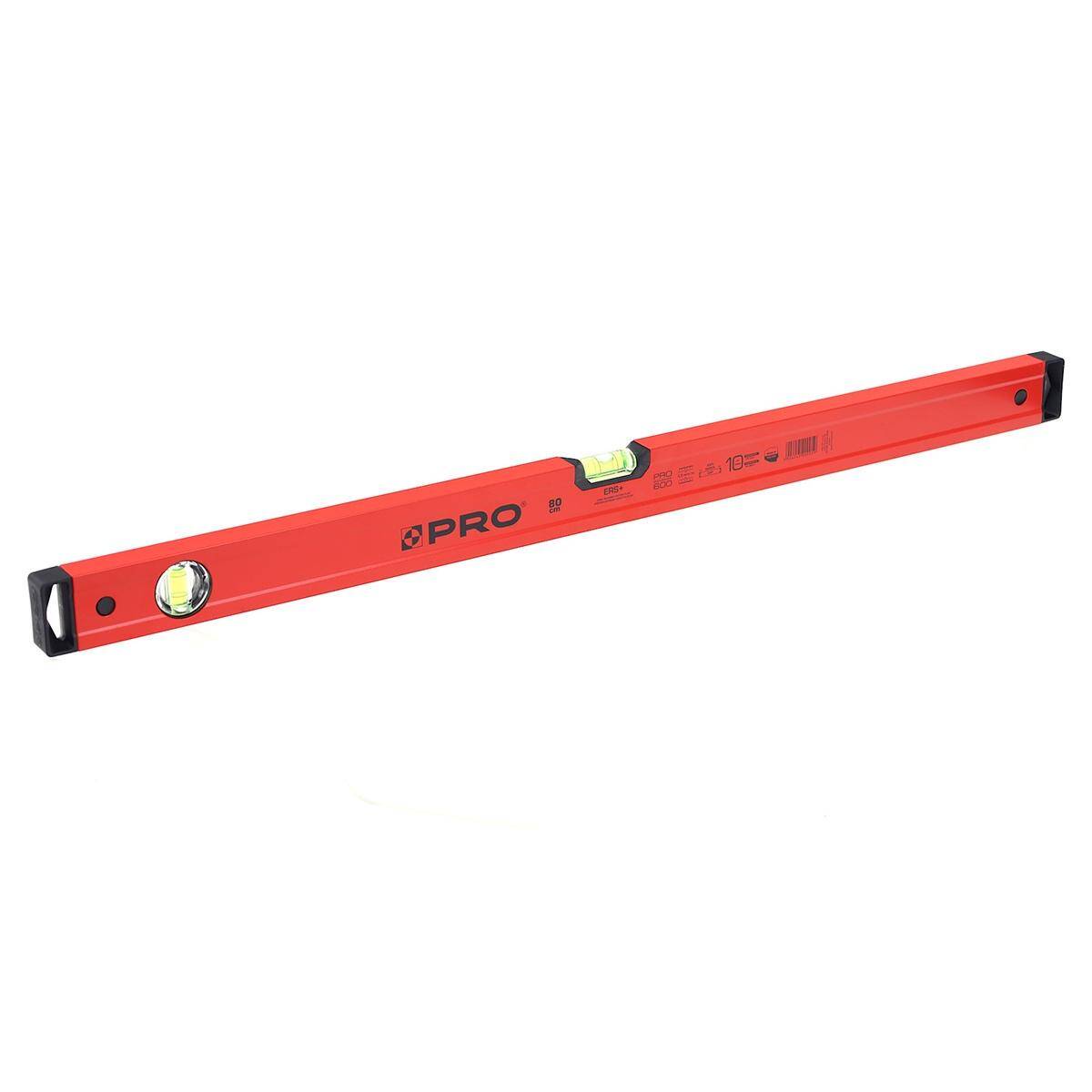 Poziomica SERIA PRO600 ENDURANCE malowana czerwona 80 cm PRO