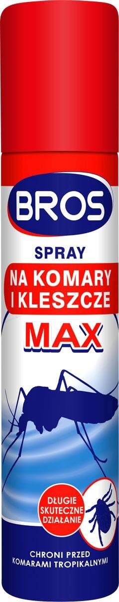 Spray na komary i kleszcze MAX 90 ml BROS*