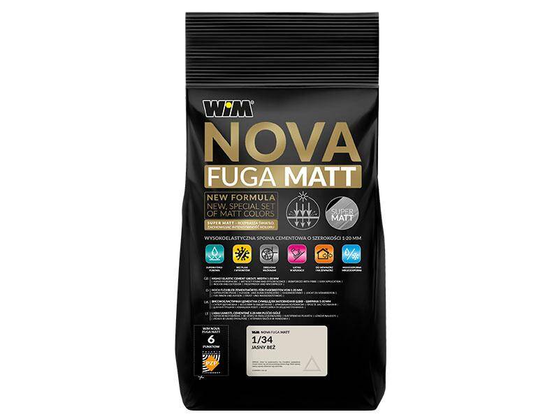 Fuga cementowa WIM NOVA FUGA MATT 5 kg 1/00 Biały