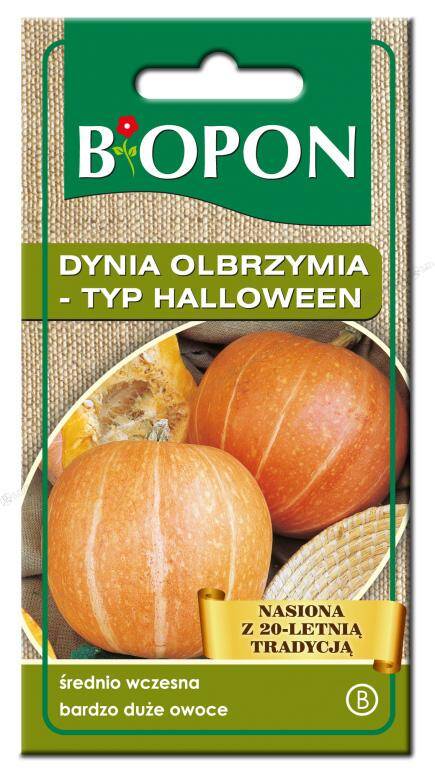 Dynia Olbrzymia - typ Halloween 3 g Biopon nasiona