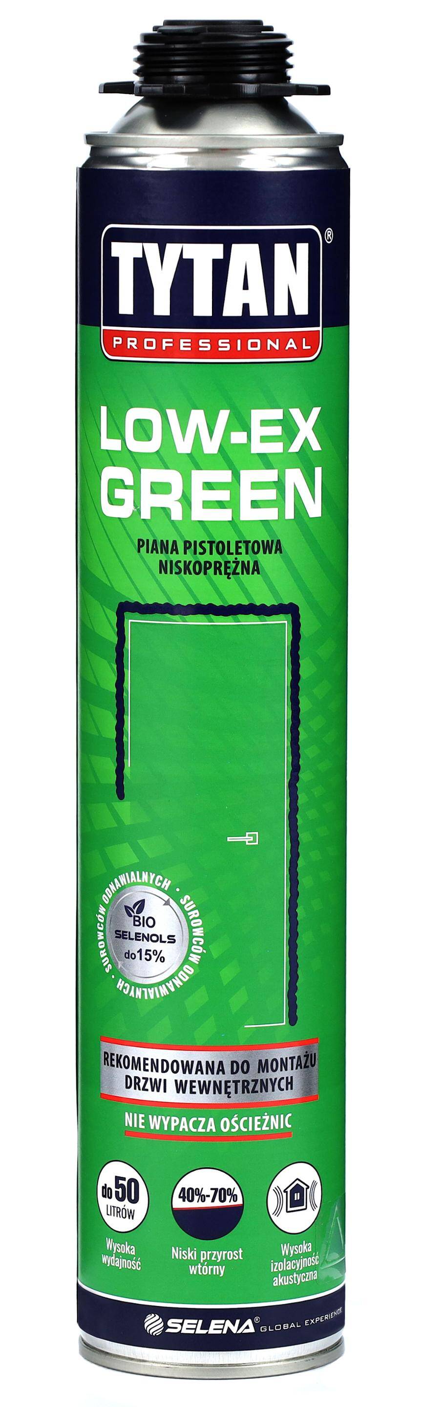 Piana niskoprężna pistoletowa LOW-EX Green Tytan 750 ml