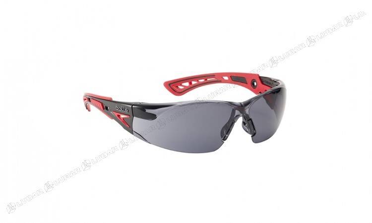 Okulary ochronne BHP BOLLE RUSH+ (przyciemniane) BLACK/RED