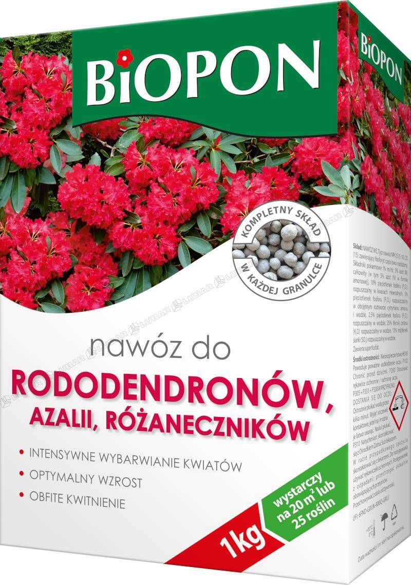 Nawóz do rododendronów w postaci granulek 1 kg Biopon