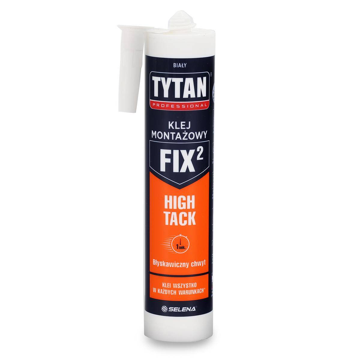 Klej montażowy Tytan FIX2 High Tack biały 290 ml