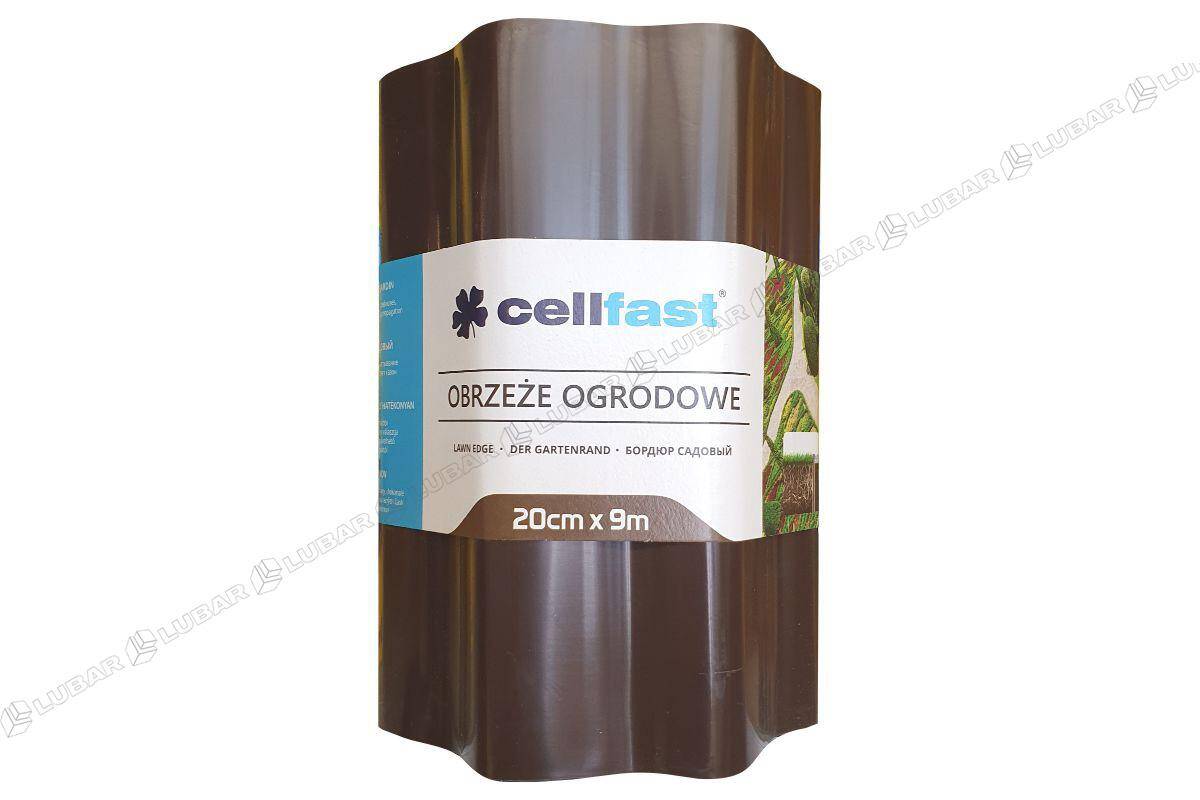 Obrzeże trawnikowe brązowe 20 cm x 9 m 30-013 Cellfast