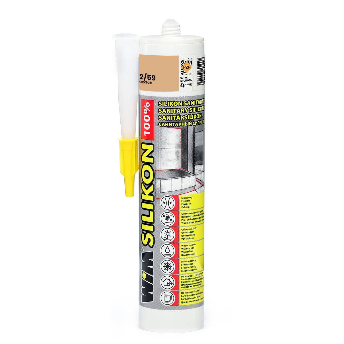 Silikon do fugowania WIM 310ml 2/59 Orzech