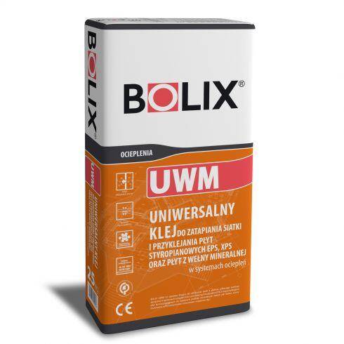 BOLIX UWM Uniwersalna zaprawa klejąca do płyt styropianowych EPS, XPS oraz wełny mineralnej MW 25 kg