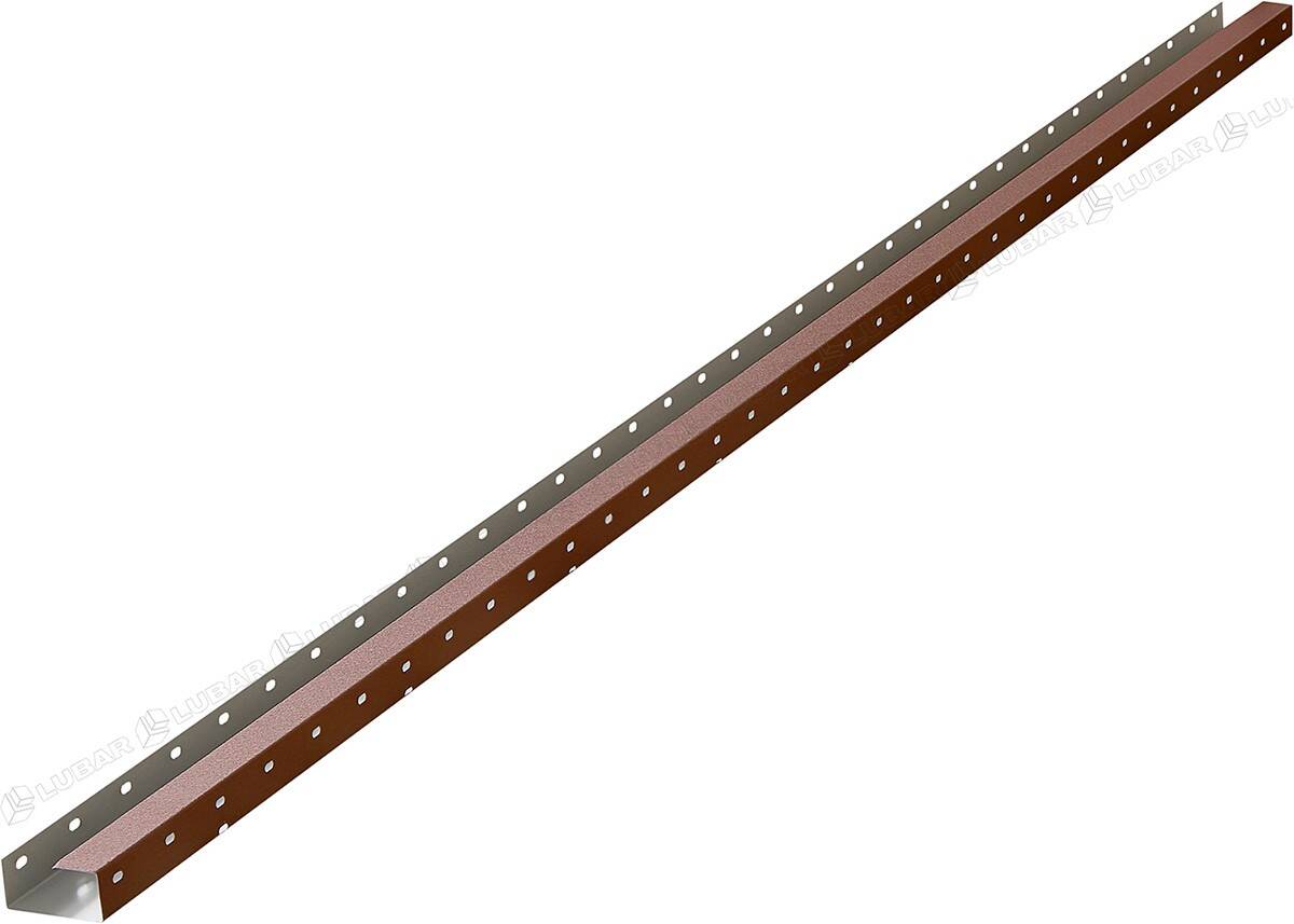 Obróbka podgąsiorowa WPDG/025 do panela dachowego ELEGANT 2.0 Poliester połysk 9006 srebrny