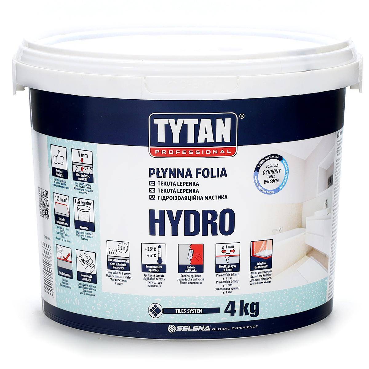 Folia w płynie HYDRO 4 kg szary TYTAN Professional