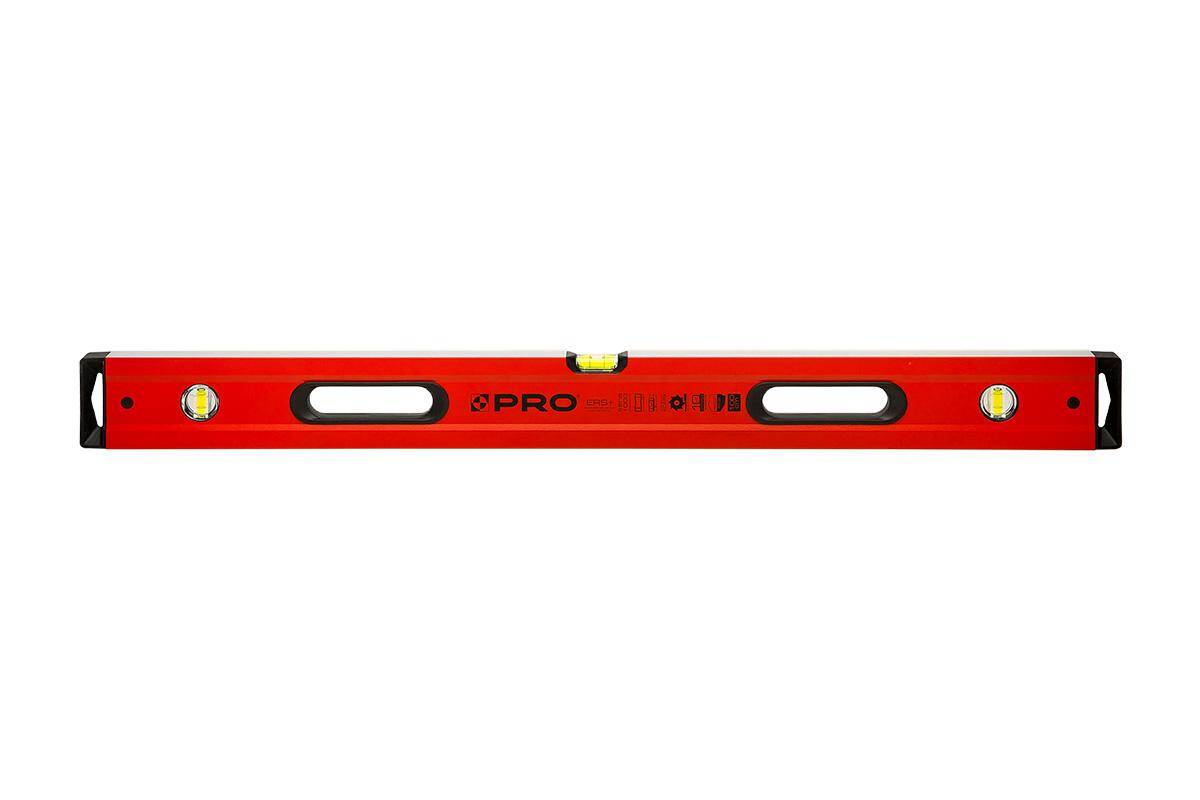 Poziomica SERIA S1000 120 cm czerwona z uchwytem PRO