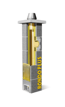 Komin systemowy SCHIEDEL Rondo Plus z podwójną wentylacją fi 20 cm 8,33 m