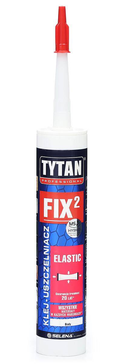 Klej uszczelniacz Tytan FIX2 Elastic 290 ml biały 