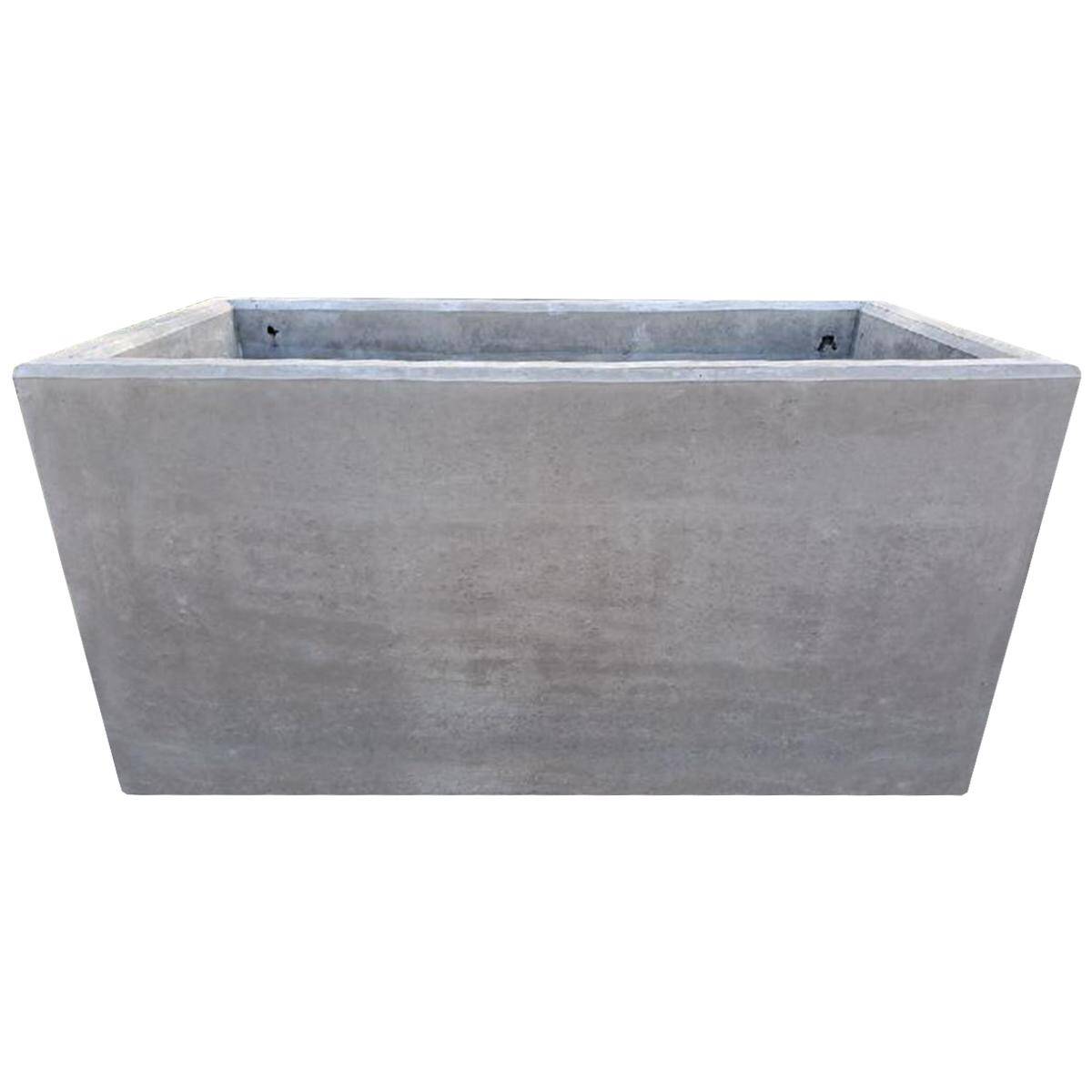 Donica betonowa ogrodowa prostokątna 100x50x50 cm szary beton