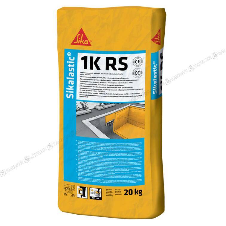Zaprawa cementowa do  hydroizolacji SIKA SIKALASTIC 1K RS 20 kg