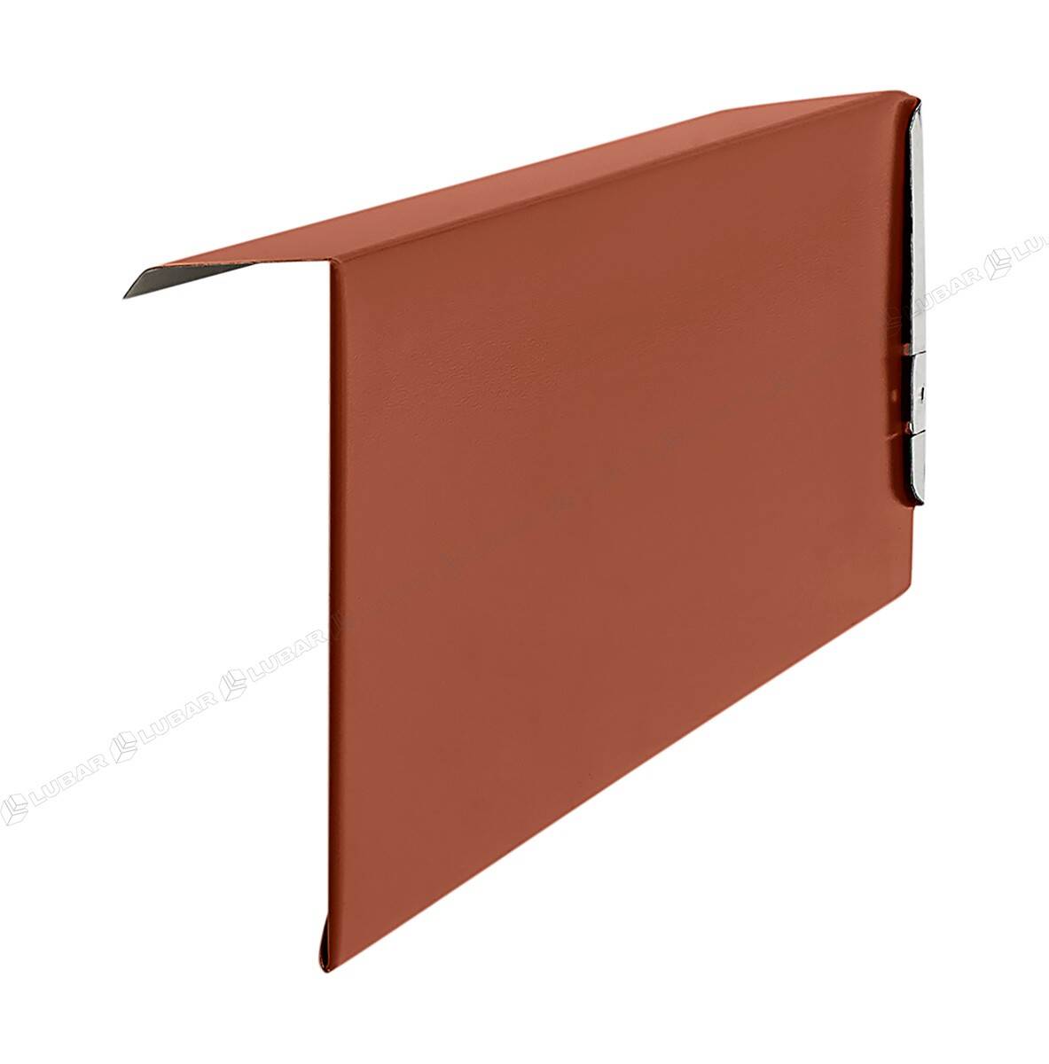 PANORAMA Dachówka stalowa boczna, wiatrownica Prawa SP35 poliester Mat perła M8017 (8637M) brązowy