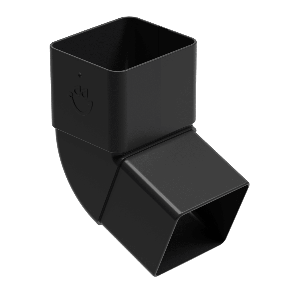 Kolano 67° GALECO PVC2 70x80 czarne