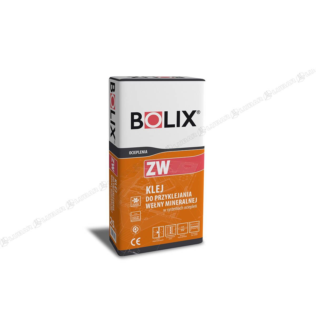 Klej do wełny mineralnej Bolix ZW 25 kg