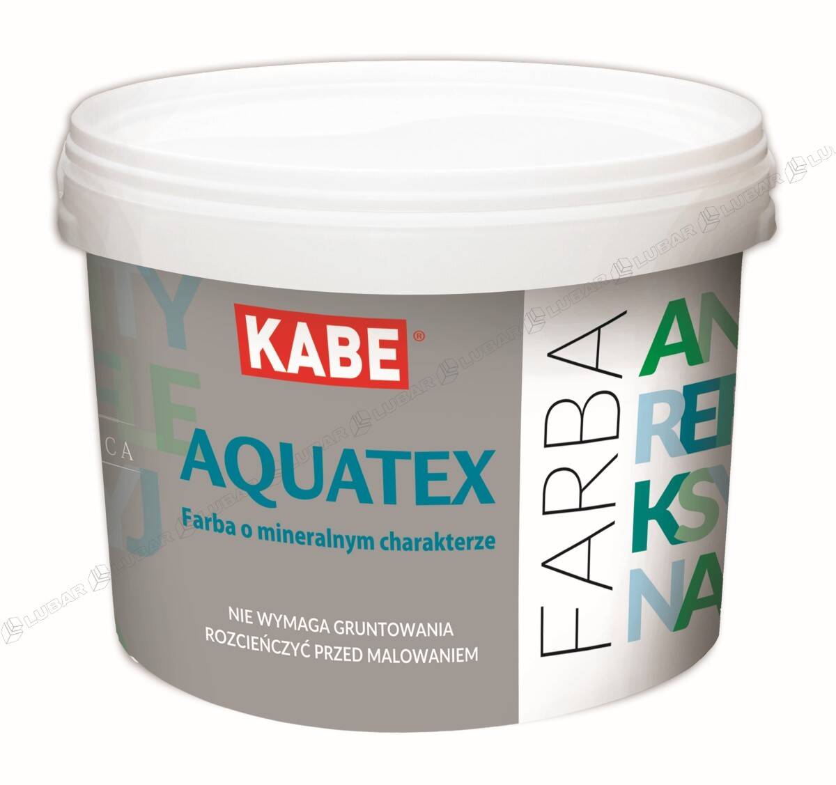 Farba do ścian i sufitów Kabe Aquatex 2,5l Baza biała