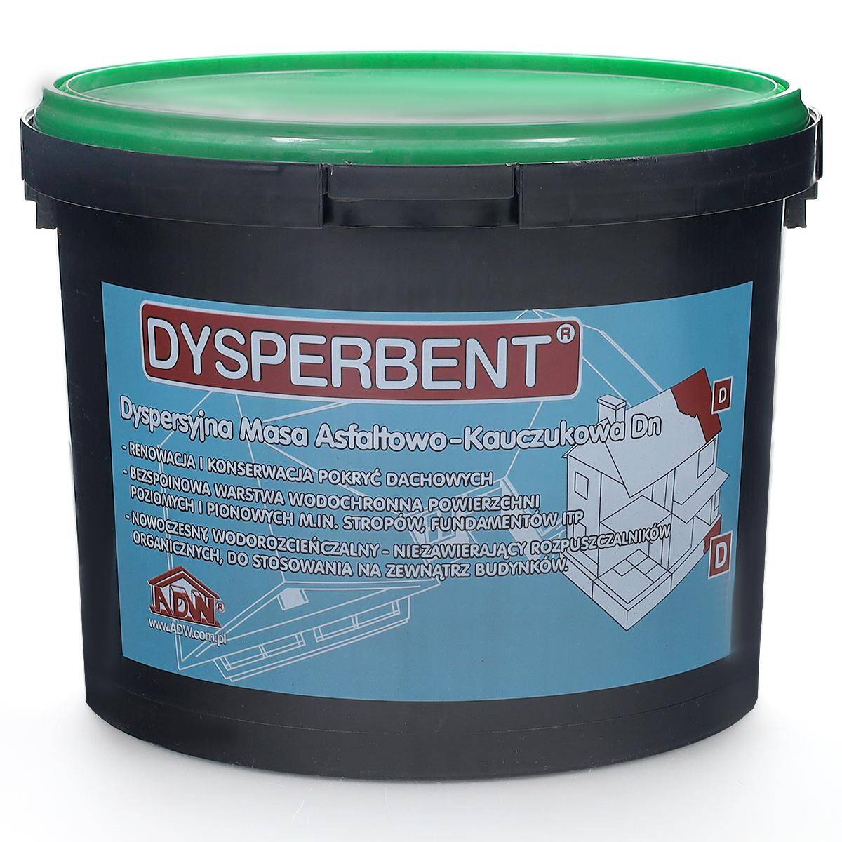 Izoplast Dysperbent lepik asfaltowy na zimno 10 kg ADW