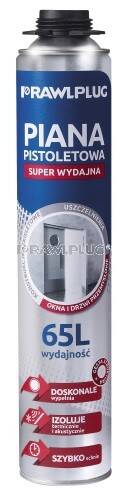 Pianka poliuretanowa pistoletowa 65L RPP-65 840 ml RAWLPLUG