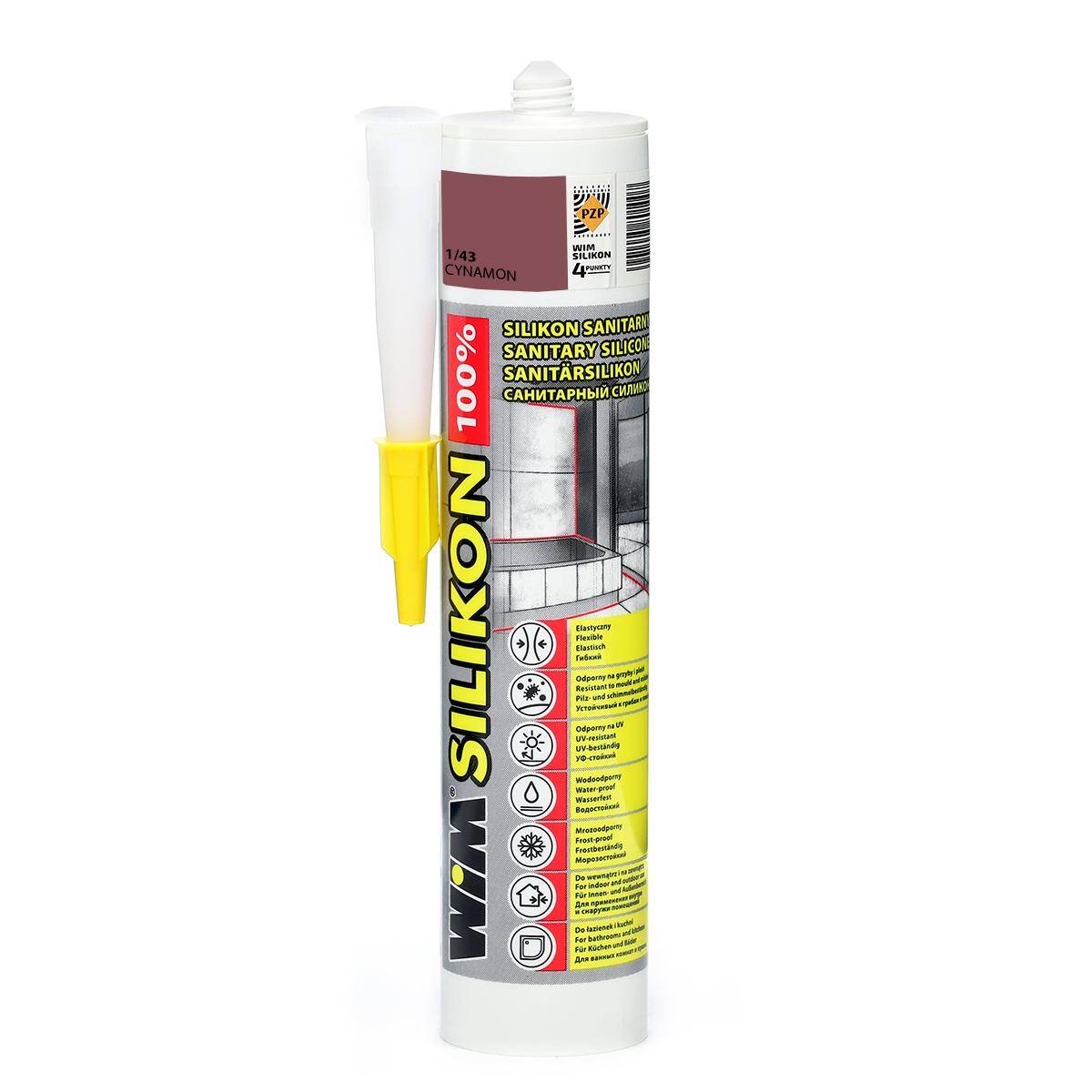 Silikon do fugowania WIM 310ml 1/43 Cynamon