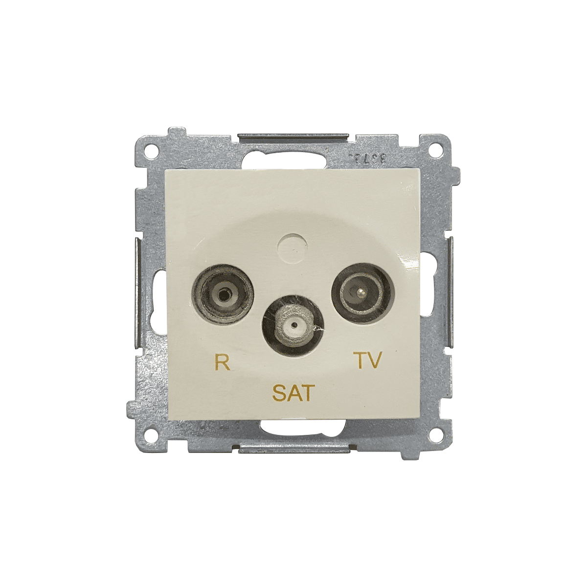 Gniazdo antenowe R-TV-SAT końcowe / zakończeniowe DASK.01/41 kremowy SIMON 54
