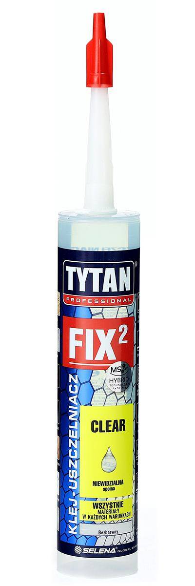 Klej Uszczelniacz Fix2 CLEAR 290 ml bezbarwny TYTAN Professional