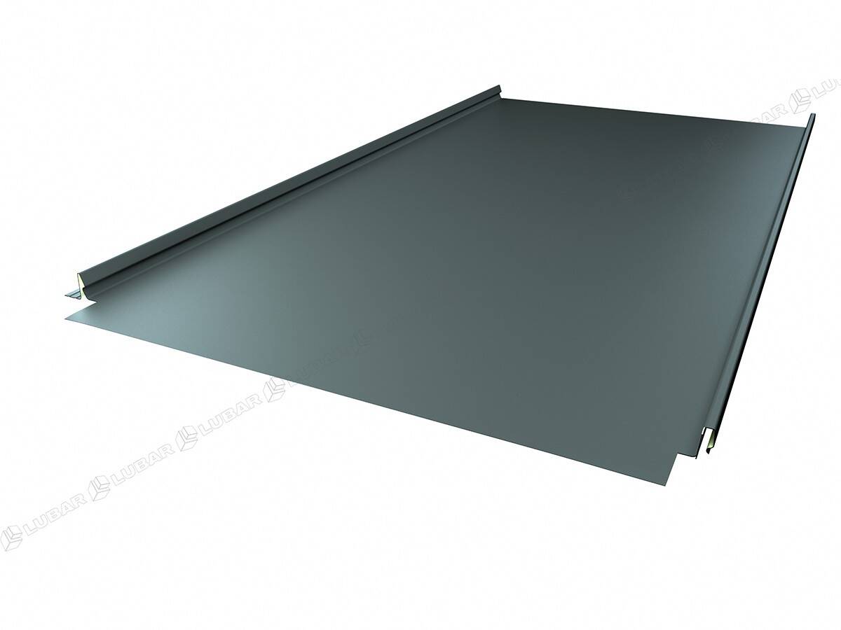Panel dachowy na rąbek ELEGANT 2.0  25/510 0,5 mm SP35 poliester mat perła 7016M grafitowy