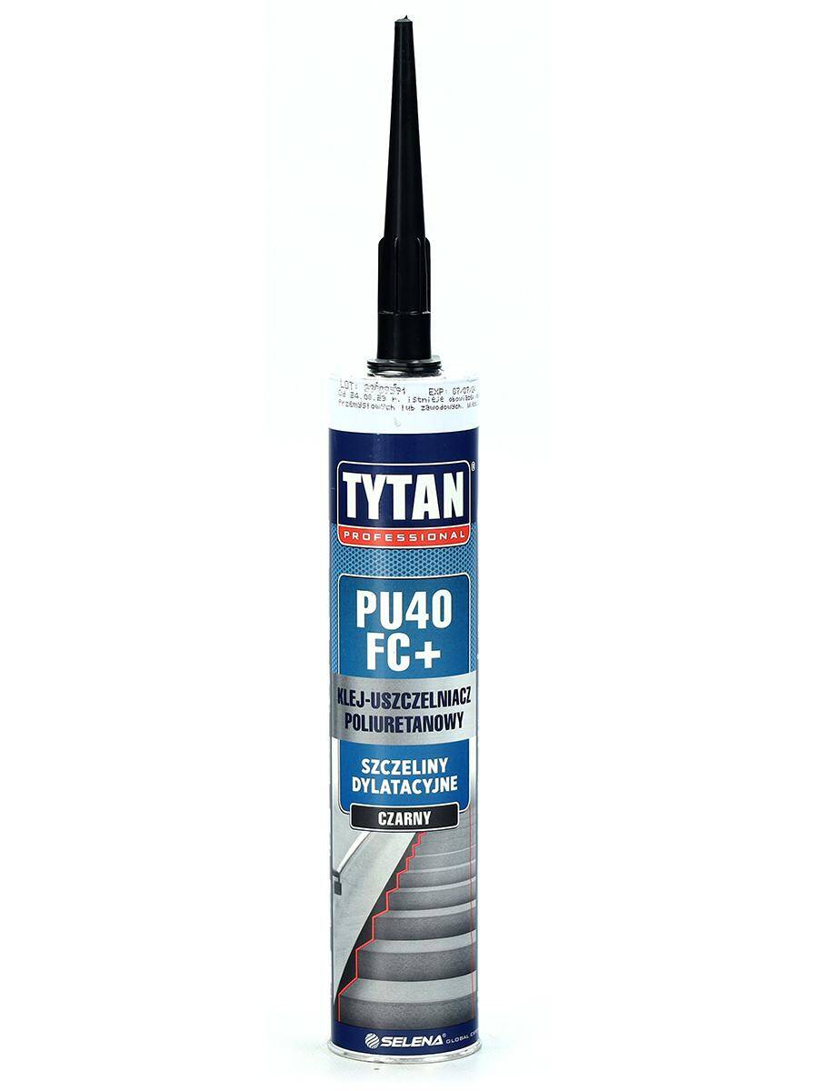 Klej Uszczelniacz poliuretanowy PU40 FC+ 300 ml czarny TYTAN Professional