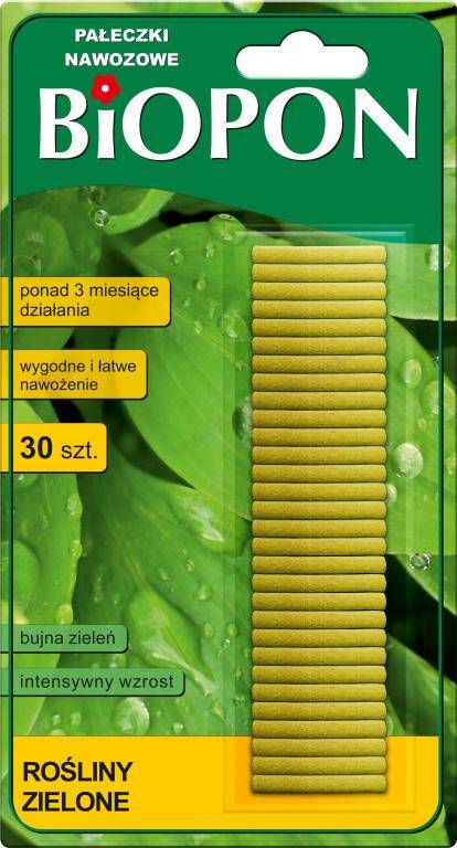 Pałeczki nawozowe do roślin zielonych Biopon