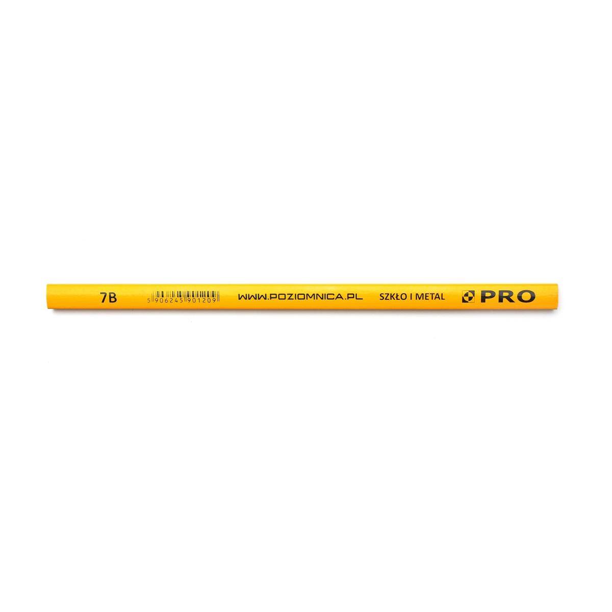 Ołówek budowlany do szkła i metalu 240 mm żółty PRO
