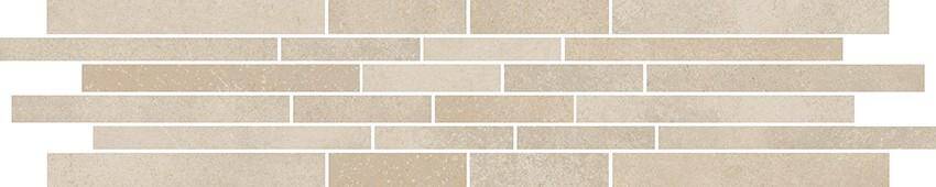 Mozaika gresowa VELVET Concrete Beige Stripes Rect 12X60 Mosaik