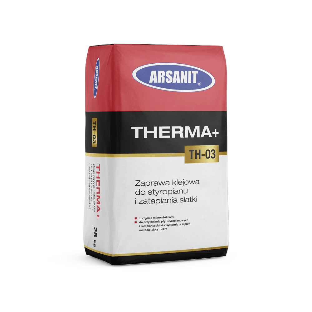 Klej do styropianu i siatki Arsanit Therma+ TH-03 25 kg