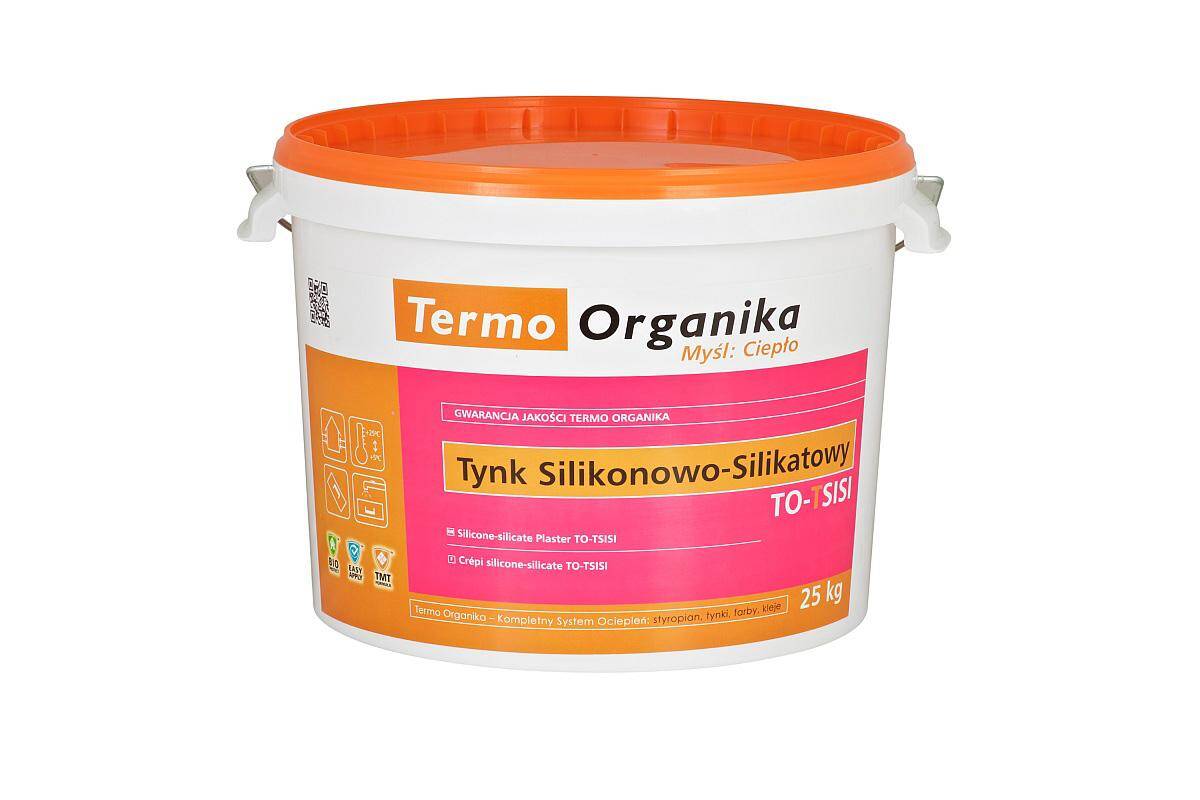 Tynk silikonowo-silikatowy 1,5 mm baranek TO-TSISI 25 kg Termo Organika