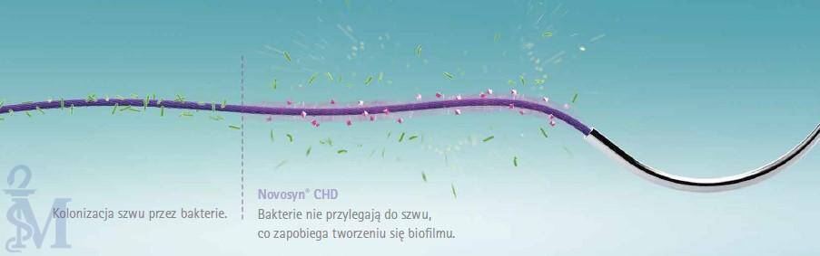 NOVOSYN CHD 3/0 70CM HR26 A'36 SZT C1068041 - szwy wchłanialne plecione, powlekane CHD - antybakteryjne (Zdjęcie 3)