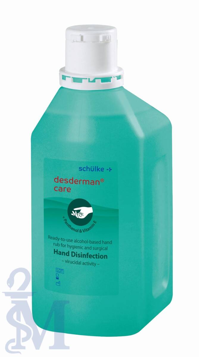 DESDERMAN CARE 500 ml - preparat do higienicznej i chirurgicznej dezynfekcji dłoni z Pantenolem i wit. E