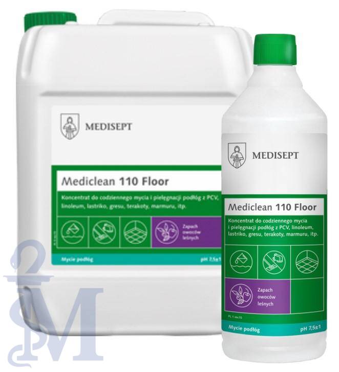 MEDICLEAN MC110 1L - koncentrat do codziennego mycia i pielęgnacji podłóg z PCV, linoleum, lastriko, gresu, terakoty, marmuru.