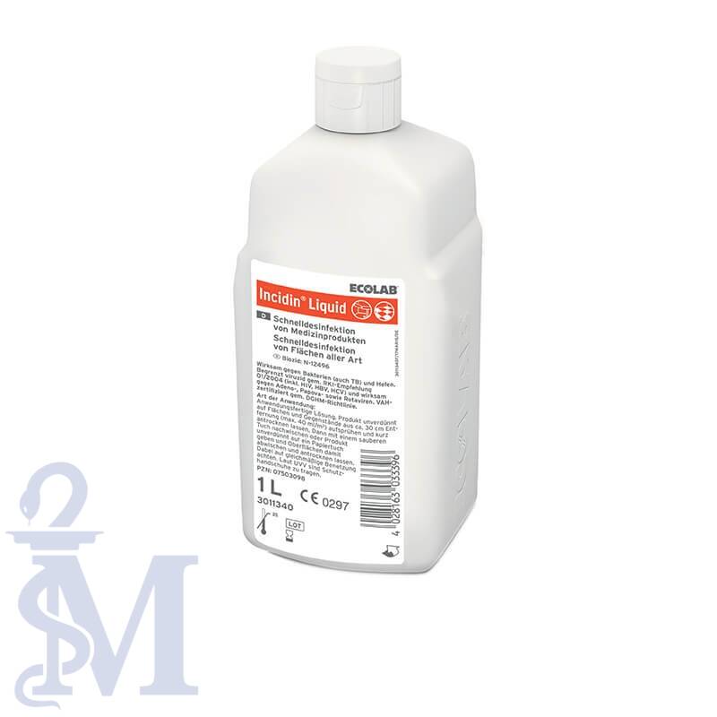 INCIDIN LIQUID SPRAY 1L - alkoholowy, bezzapachowy preparat do dezynfekcji powierzchni wyrobów medycznych
