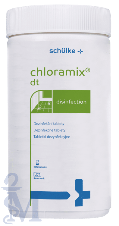 CHLORAMIX DT tabletki 300 szt - środek na bazie aktywnego chloru przeznaczony do dezynfekcji zmywalnych powierzchni ( SPORY )